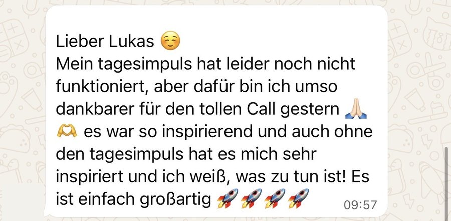 Kundenzitat aus einem KI-Setup